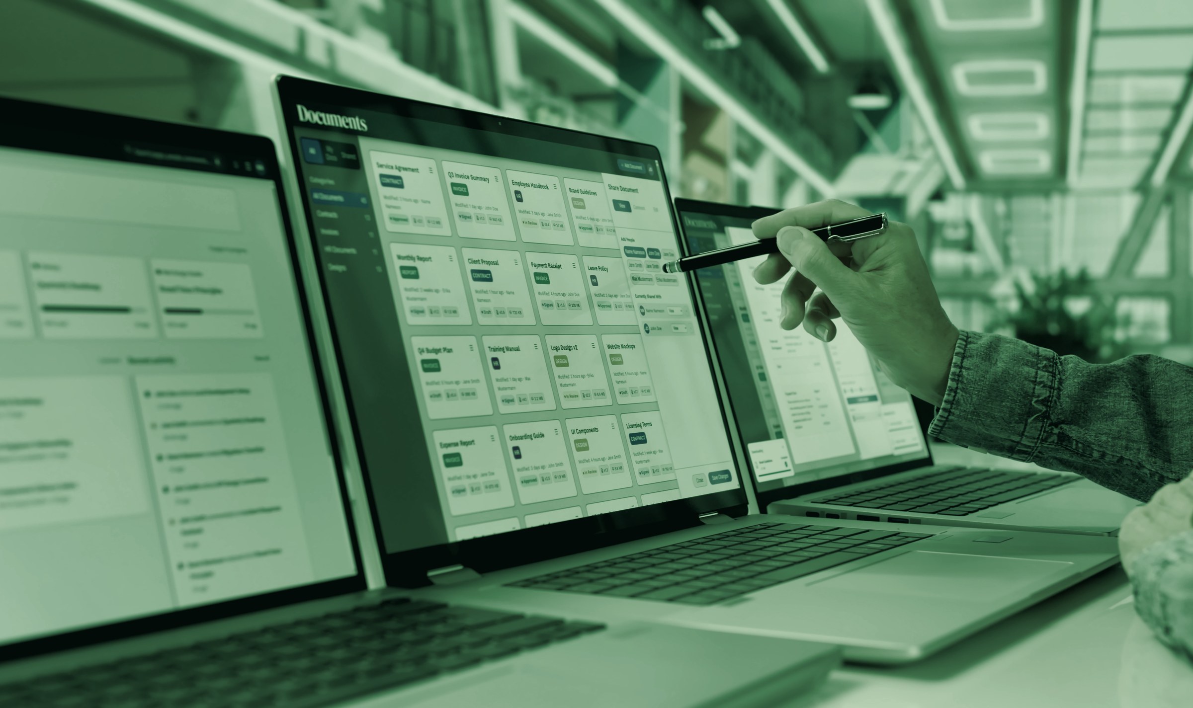 Dokumente digital am Arbeitsplatz