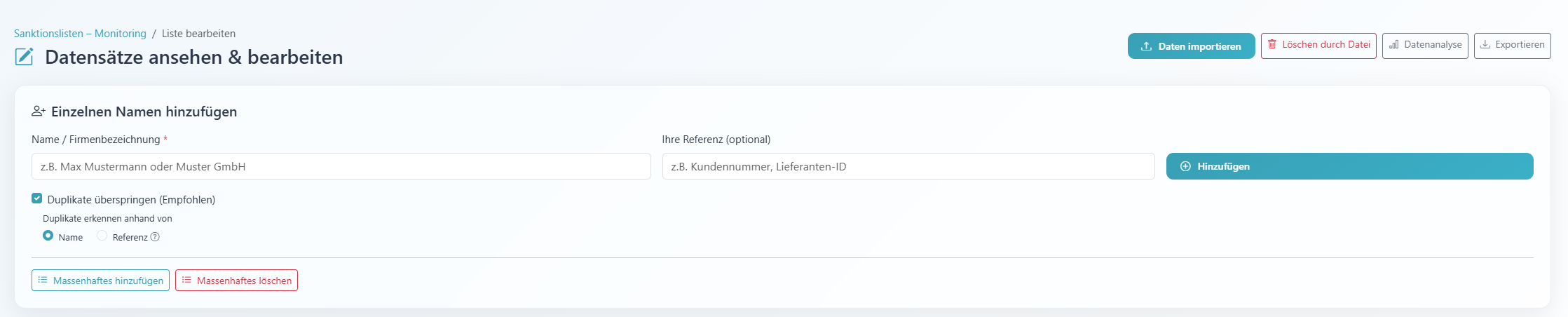 Fehlalarme einmal klären, Sperren automatisch setzen