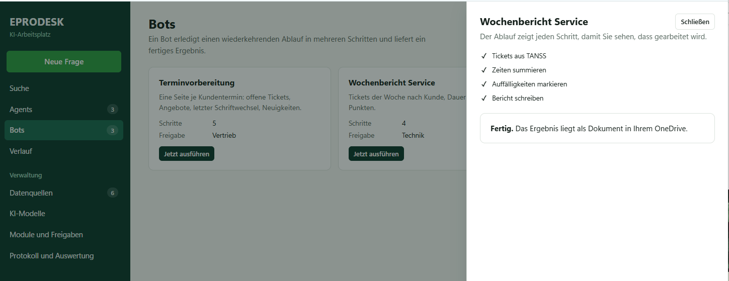 Bots und Workflows